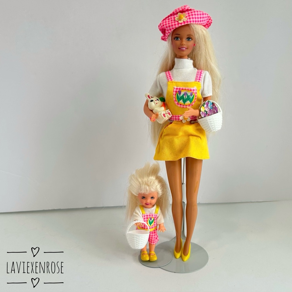 1997 Barbie & Kelly Egg Hunt Dolls